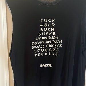 Barre Socks Black Barre Tank Size M